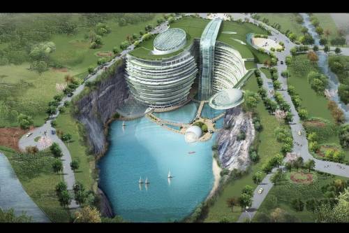 Alvás 16 emelettel a föld alatt: Földalatti luxushotel épül Sanghajban