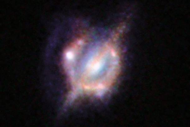 Összeütköző galaxisok - az eredeti felvétel
Forrás: ESO