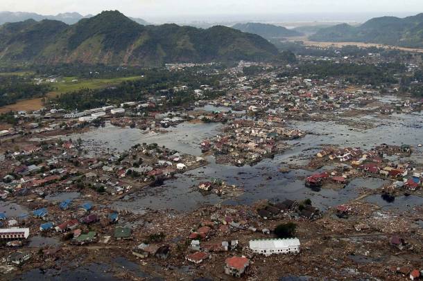 A szumátrai partokhoz közel fekvő falu maradványai a cunami után
Forrás: wikipedia.org
Szerző: United States Navy