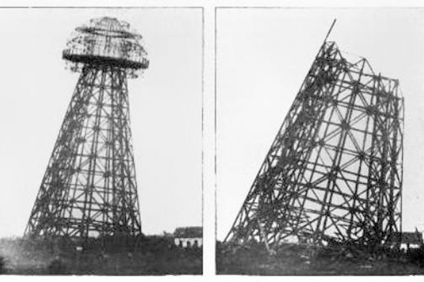 A Wardenclyffe torony lerombolása
Forrás: wikipedia.org
