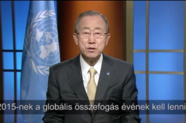 Ban Ki Mun, az ENSZ Főtitkára
Forrás: youtube.com