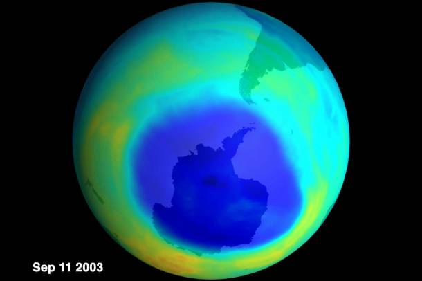 Ózonlyuk az Antarktisz felett
Forrás: www.nasa.gov