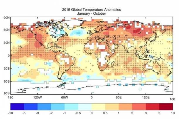 Éghajlati anomáliák 2015
Forrás: WMO
Szerző: WMO