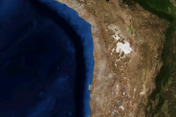 Atacama sivatag a NASA műholdképén
Forrás: wikipedia.org
Szerző: NASA