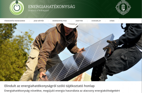 Energiahatékonyságról és megújuló energiáról szóló tájékoztató honlap indult