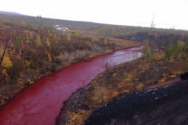 Vérvörössé vált az észak-oroszországi Norilszk város melletti Daldikan nevű folyó: Feltehetően ipari baleset történt
Forrás: www.facebook.com