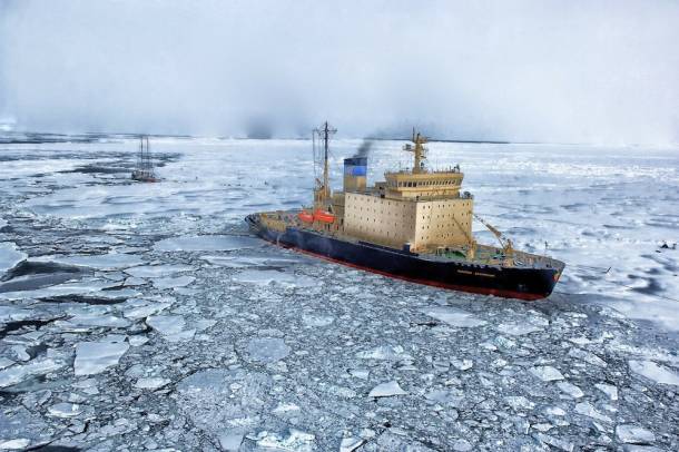 Kereskedelmi hajó az Északi-sark közelében
Forrás: pixabay.com