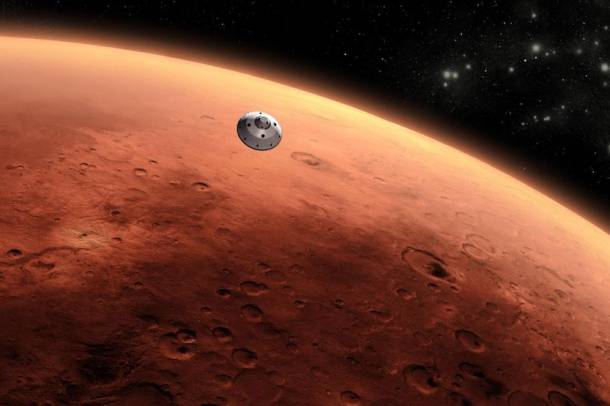 A Curiosity leszállóegysége megközelíti a Marsot
Forrás: wikipedia.org