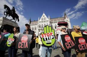 Greenpeace Magyarország - MTVSZ - Védegylet: Az Európai Parlament magyar képviselői utasítsák el a CETA-t!