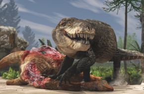 A T-rexéhez hasonló fogazata volt az óriási őskrokodilnak