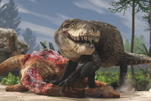 A T-rexéhez hasonló fogazata volt az óriási őskrokodilnak
