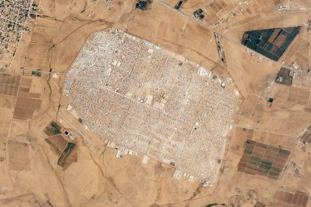 Légifelvétel a Zaatari menekülttáborról - Jordánia, 2013. július 18. - a kép illusztráció
Forrás: commons.wikimedia.org