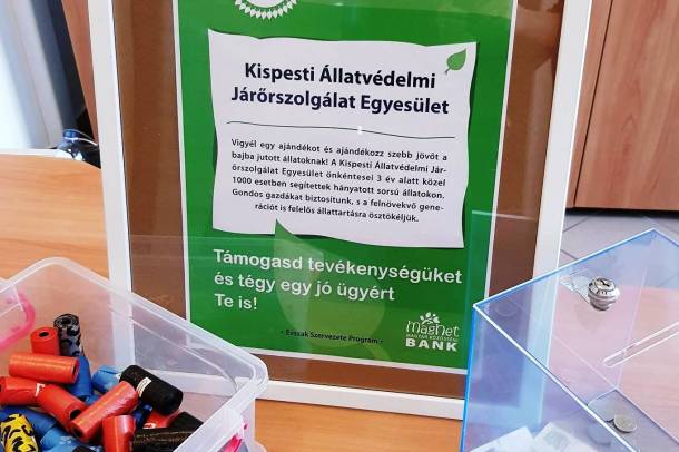 Kispesti Állatvédelmi Járőrszolgálat
Forrás: MagNet Bank