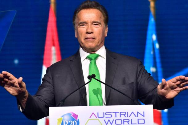 Arnold Schwarzenegger, az R20 klímavédelmi szervezet vezetője
Forrás: mti.hu
Szerző: Szigetváry Zsolt
