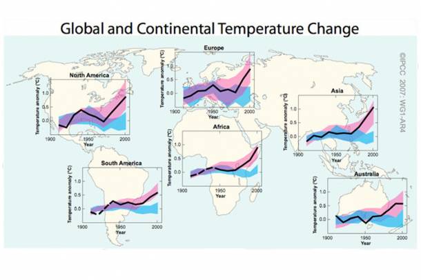 Az Éghajlat-változási Kormányközi Testület 2007-es jelentése a világon tapasztalható hőmérsékletnövekedésről 
Forrás: www.flickr.com
Szerző: Wojtek Felendzer