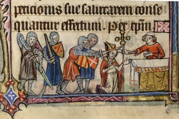 Thomas Becket halála egy középkori imakönyvben
Forrás: commons.wikimedia.org