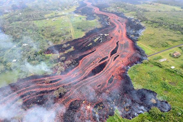 A Kilauea lávafolyama 2018 május 19-én
Forrás: en.wikipedia.org
Szerző: United States Geological Survey