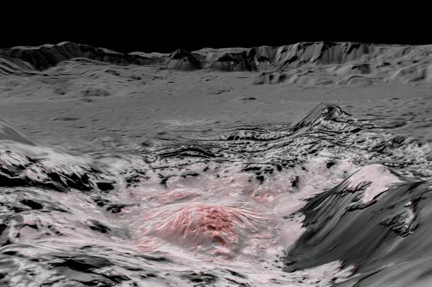 A Ceres kisbolygó Occator nevű kráterének műholdvelvétele
Forrás: www.nasa.gov
Szerző: NASA/JPL-Caltech/UCLA/MPS/DLR/IDA
