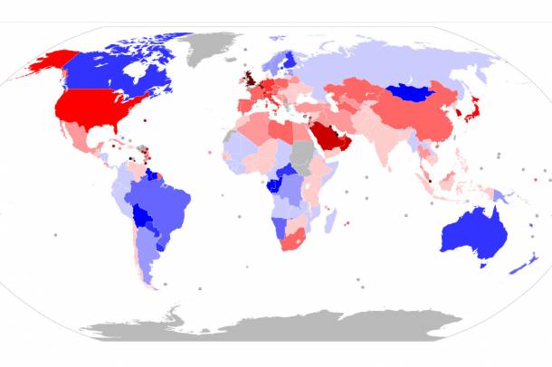 Az emberek ökológiai lábnyoma országok szerint (2013)
Forrás: commons.wikimedia.org
Szerző: Isac Daavid
