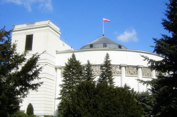 A szejm épülete Varsóban
Forrás: commons.wikimedia.org
Szerző: Kpalion