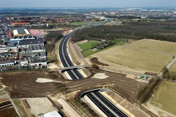 Épülő ekodukt - Hollandia
Forrás: commons.wikimedia.org
Szerző: Rijksoverheid.nl