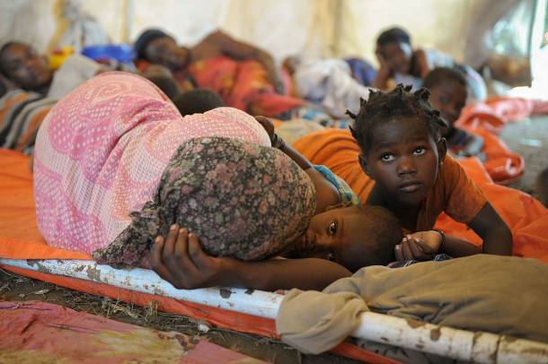 Szomáliai áradás menekültjei 2013-ban
Forrás: commons.wikimedia.org
Szerző: AMISOM Public Information