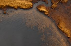 Kiszáradt tómedret találtak a Marson